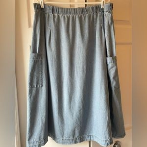 Eileen Fisher- Organic Cotton Pull On Skirt